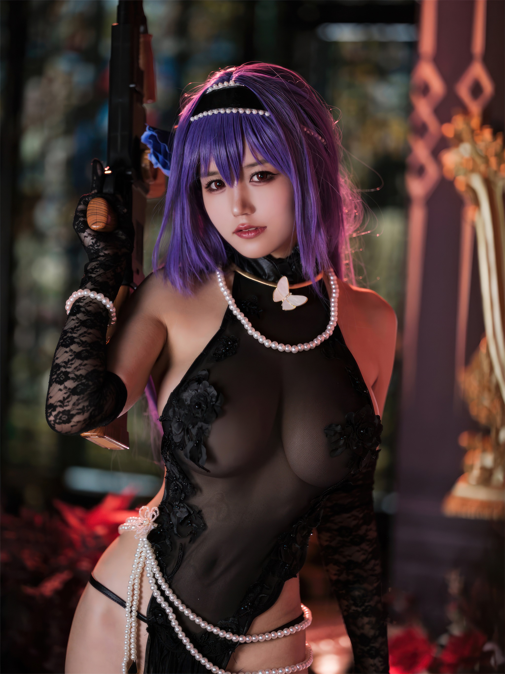 图片[1]-小仓千代w – NO.120 少女前线 ZB26 暗蔷摇曳 [20P]-XikXak